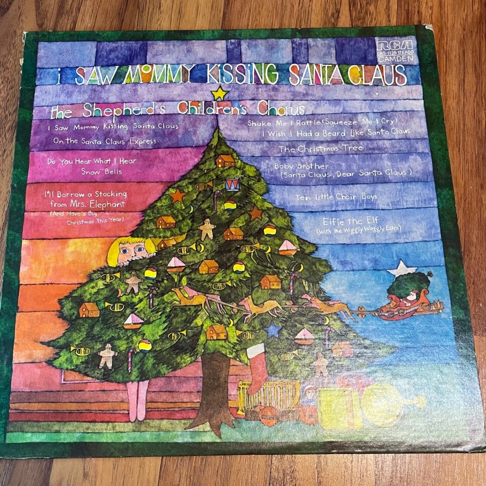 RCA Camden I Saw Mommy Kissing Santa Claus Vinyl LP Shepherds Childrens Chorus
